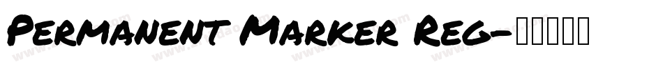 Permanent Marker Reg字体转换